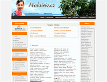 Tablet Screenshot of malajsie.cz